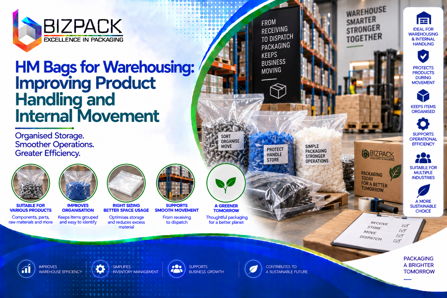 HM Bags for Warehousing: Improving Product Handling and Internal Movement